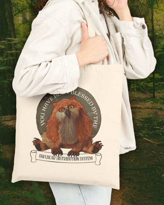 Owl Bear Distribution System Tote Bag | 100% Cotton