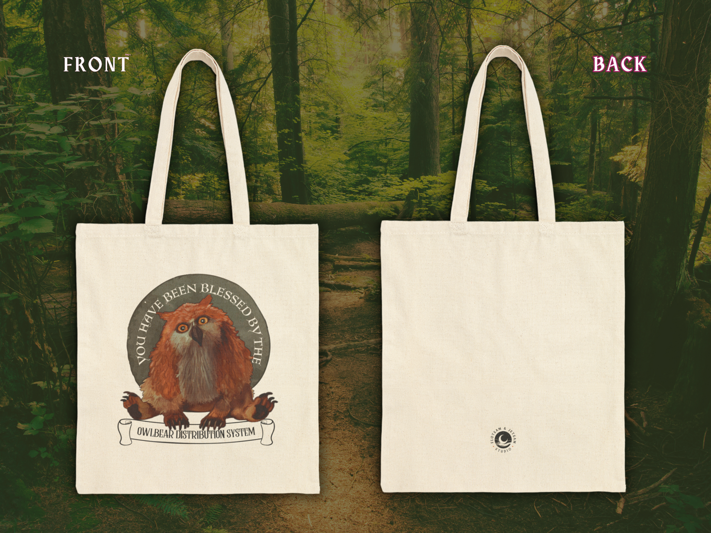 Owl Bear Distribution System Tote Bag | 100% Cotton