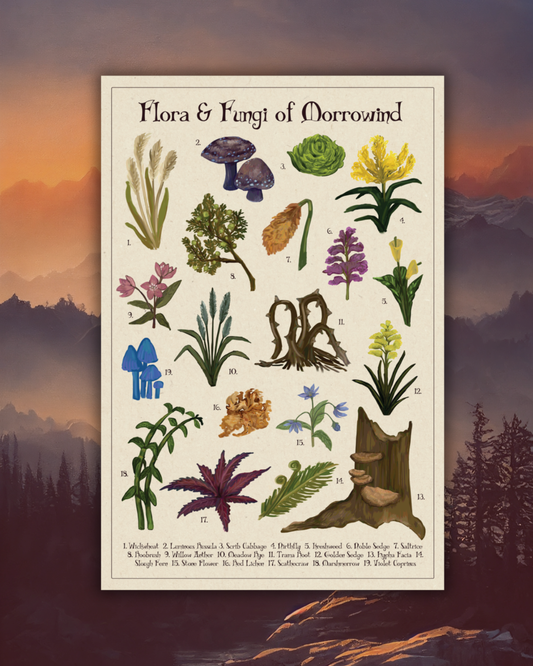 Flora & Fungi of Morrowind Part 1 | Botanical Fan Art
